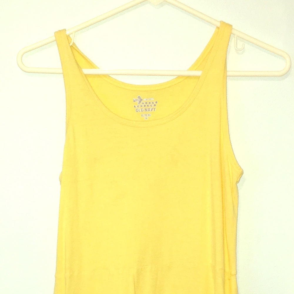 Bright yellow sun dress